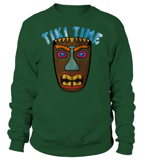 Tiki Time Luau Party Totem Hawaii Polynesian Women's Sweatshirt