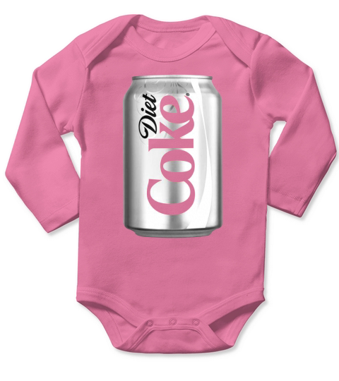 Coca-Cola Diet Coke Can Graphic T-Shirt Long Sleeve Baby One-Piece
