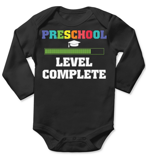 Preschool Level complete Back to shool 2021 Long Sleeve Baby One-Piece