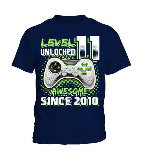 Level 11 Unlocked Awesome 2010 Video Game Kids T-Shirt