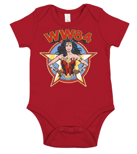 Wonder Woman 1984 WW84 Retro Vintage Short Sleeve Baby One-Piece