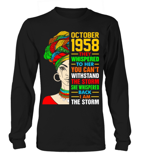 October 1958 The Storm Tshirt Women's Long Sleeve