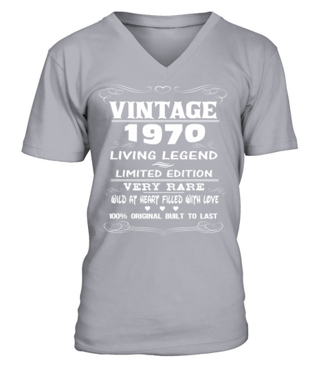 VINTAGE 1970 Men's V-Neck T-shirt