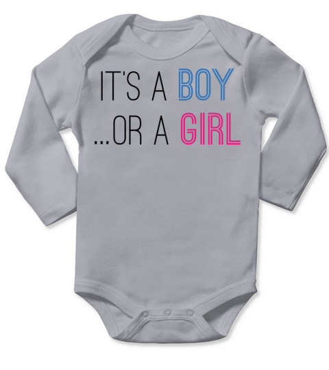 Boy Or Girl Long Sleeve Baby One-Piece
