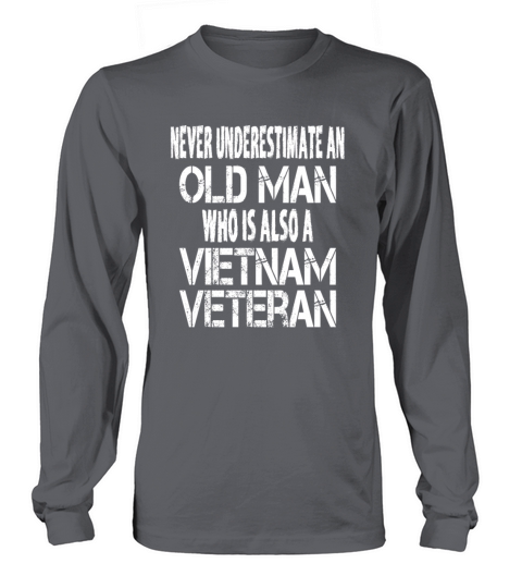 Vietnam Veteran Old Man Men's Long Sleeve