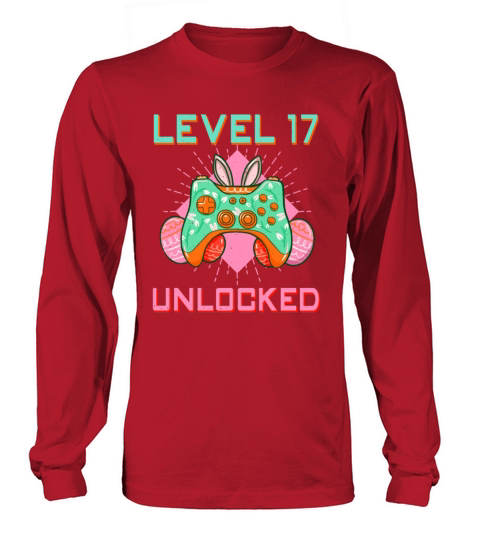 17 Year Old Level Unlock Gamer Game Easter Sunday Long sleeved Unisex