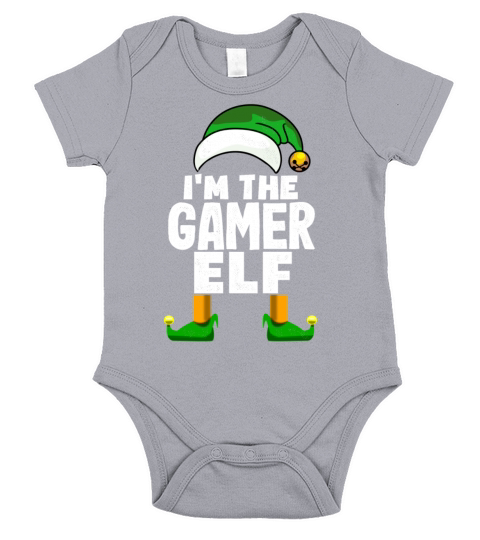 Im the gamer elf for christmas time Short Sleeve Baby One-Piece