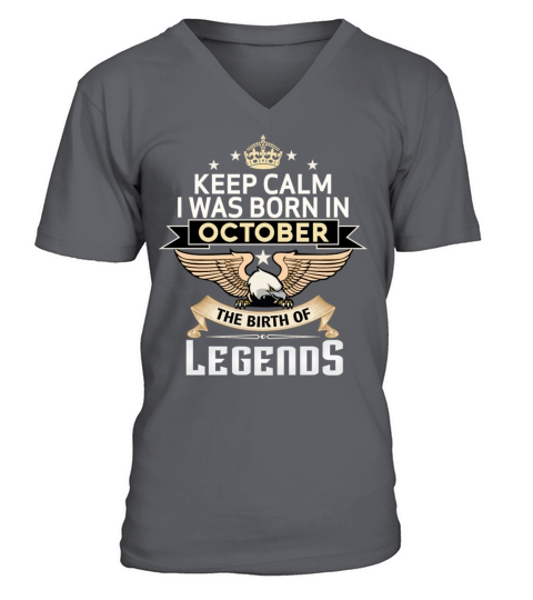 BORN IN OCTOBER Men's V-Neck T-shirt