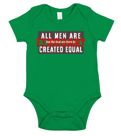 Best Are Born In February Short Sleeve Baby One-Piece