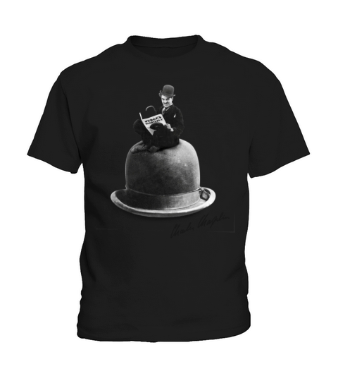Little Tramp - Bowler Hat Kids T-Shirt