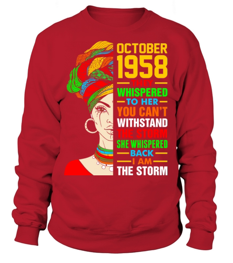 October 1958 The Storm Tshirt Women's Sweatshirt