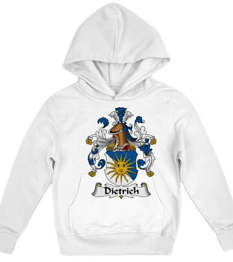Dietrich Family Crest German Family Crests Kids Hoodie