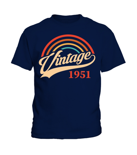 Vintage 1951 70th Birthday Est 1951 Kids T-Shirt