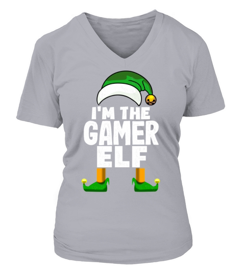 Im the gamer elf for christmas time Women's V-Neck T-shirt