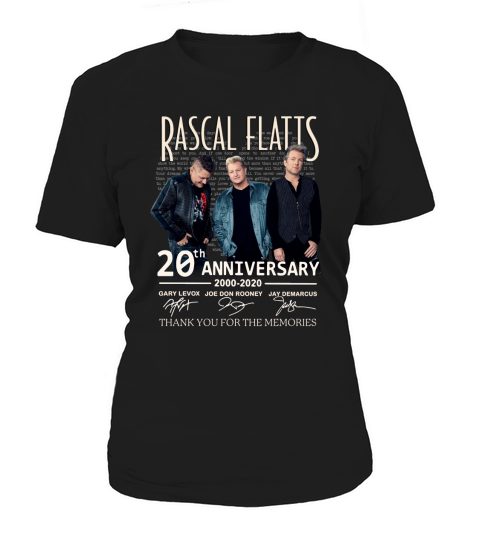 Rascal Flatts 20th anniversary 2000-2020 signed thank memories shirt - 16oz Glass Beer Mug Women's T-Shirt