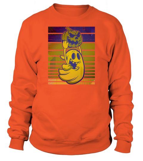 Halloween Ghost Pumpkin Funny skull Men's Sweatshirt
