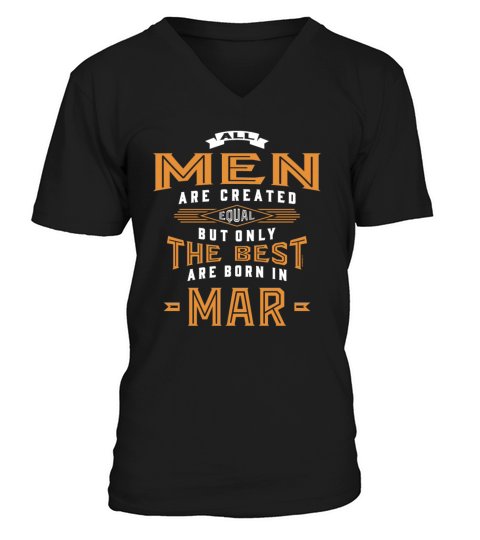 Born in March Men's V-Neck T-shirt