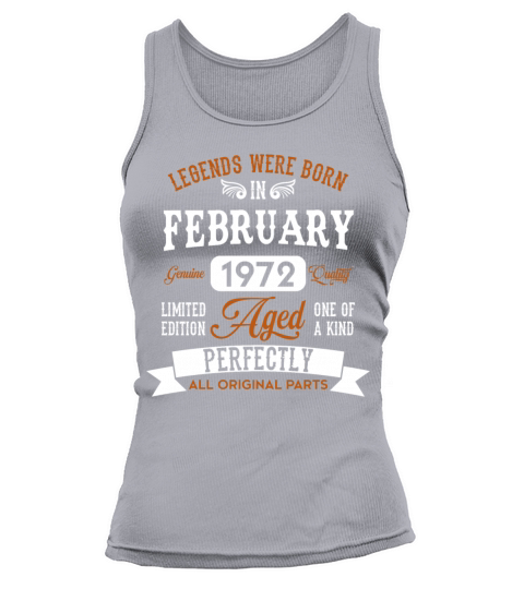 Vintage 1972 Born Legends Birthday Gift Tank top Woman
