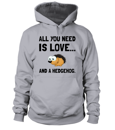 Love And A Hedgehog Funny Men's Hoodie