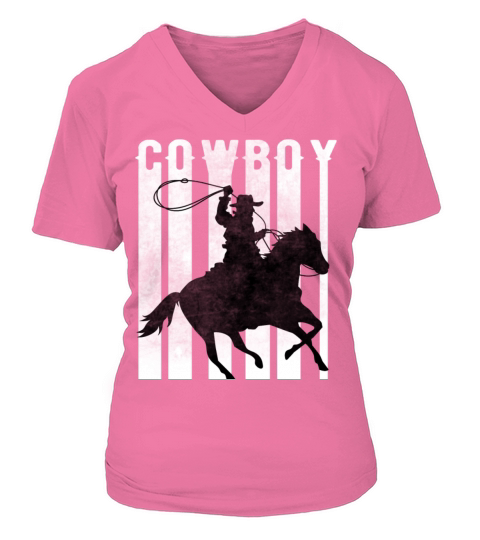Vintage Cowboy Rodeo Shirt for men original gift Women's V-Neck T-shirt