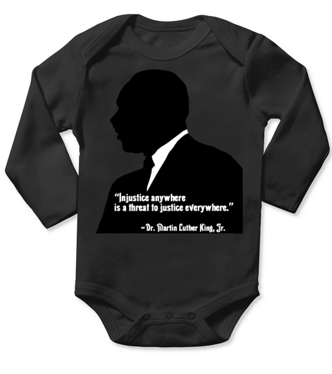 Injustice anywhere is justice Long Sleeve Baby One-Piece