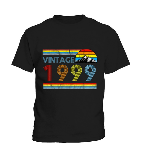 21st Birthday Vintage Born In 1999 Gift Kids T-Shirt