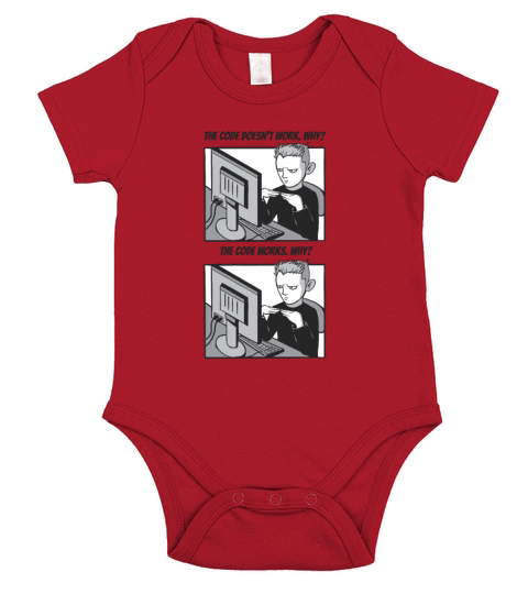 coding meme Short Sleeve Baby One-Piece