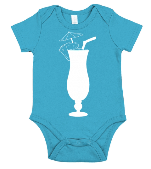 Cocktail glass full with umbrella Short Sleeve Baby One-Piece