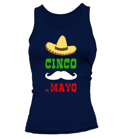 Cinco De Mayo Mexican Flag Color T-Shirt Tank top Woman