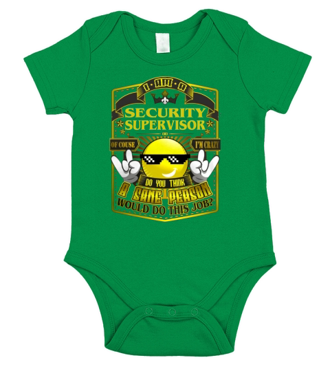 SECURITY SUPERVISOR Do This Job New Short Sleeve Baby One-Piece