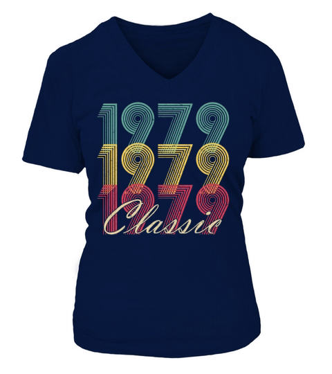 40. Geburtstagsgeschenk Jahrgang 1979 T Shirt Classic Men Women V-neck T-Shirt Woman