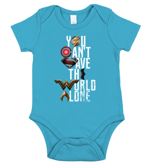 YOU CANT SAVE THE WORLD ALONE Short Sleeve Baby One-Piece