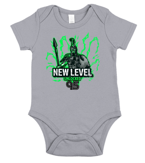 Level 95 UNLOCKED Birthday Video Game Style for Ga Short Sleeve Baby One-Piece