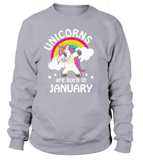 Unicorns are Born in January Women's Sweatshirt
