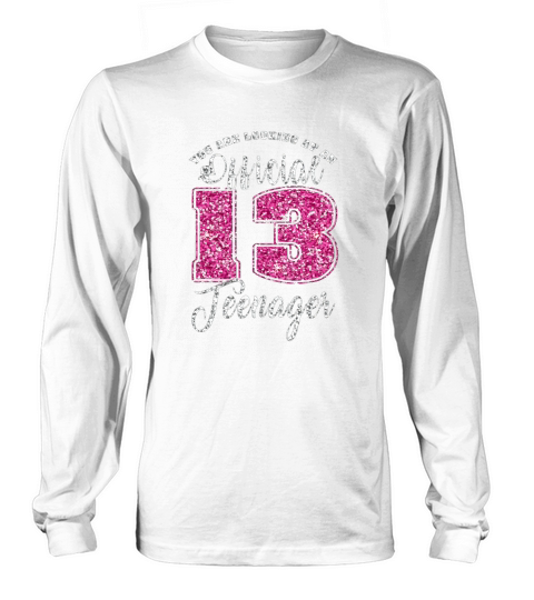 Official Teenager 13 Years Old 13th birthday Boys Girl Long sleeved Unisex