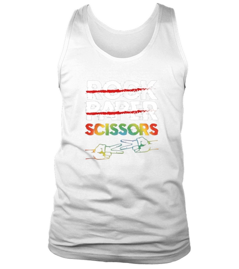 Rock Paper Scissors Lesbian Couple LGBTQ Pride Month Tank Top Unisex