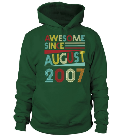 Vintage 12th Birthday Gifts Born In 2007 T-Shirts Women's Hoodie
