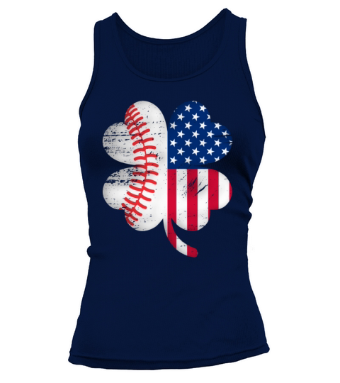 St Patricks Day Baseball American Gift Tank top Woman
