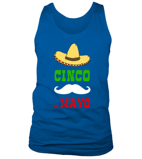 Cinco De Mayo Mexican Flag Color T-Shirt Tank Top Unisex
