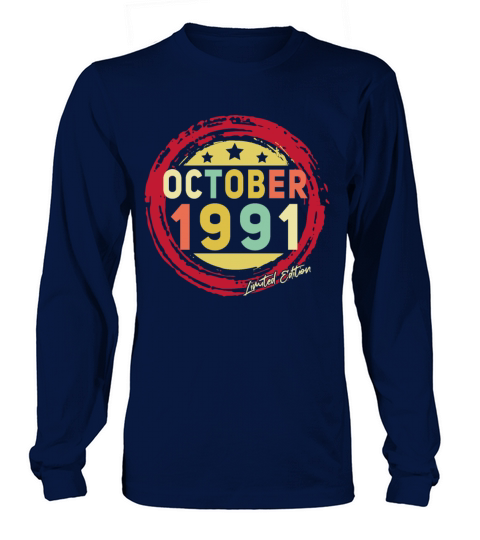 Vintage October 1991 Limited Women's Long Sleeve