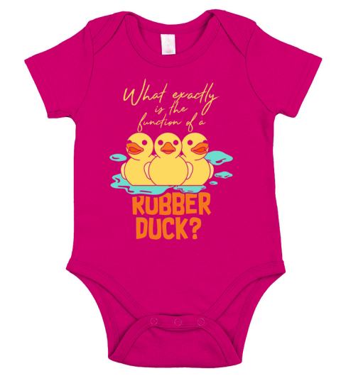What exactly is the function of a rubber duck gift Short Sleeve Baby One-Piece