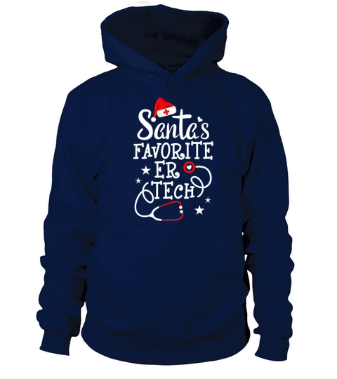 Santas Favorite ER Tech Emergency Room Technician Women's Hoodie