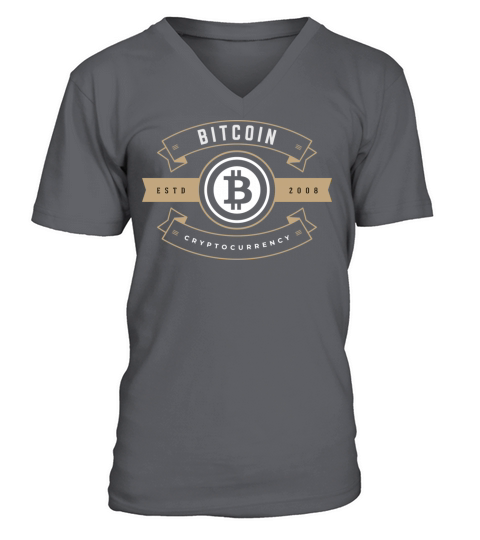 Bitcoin T-Shirt Vintage Men's V-Neck T-shirt