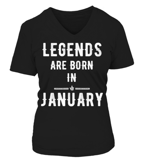 Legends are born in january Women's V-Neck T-shirt