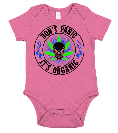 Hemp Leaf with cool saying Short Sleeve Baby One-Piece