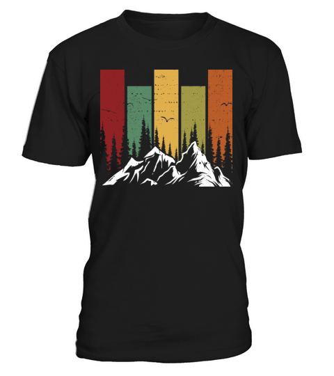 Vintage Wildlife Forest Nature Mountains Hiking Men's T-Shirt