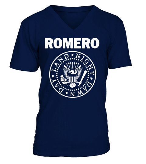 Romero Ramones Night Dawn Day Land - Unisex Long Sleeve V-Neck T-shirt