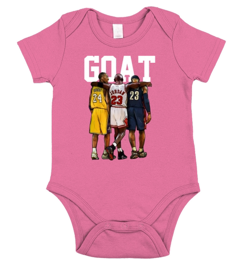 Kobe Lebron Jordan Basketball Goat Legends Short Sleeve Baby One-Piece