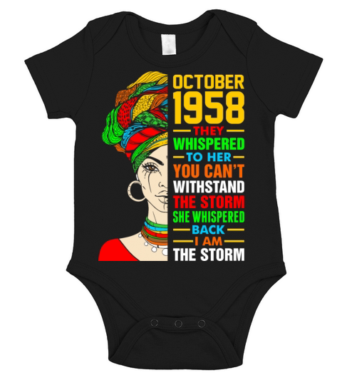 October 1958 The Storm Tshirt Short Sleeve Baby One-Piece
