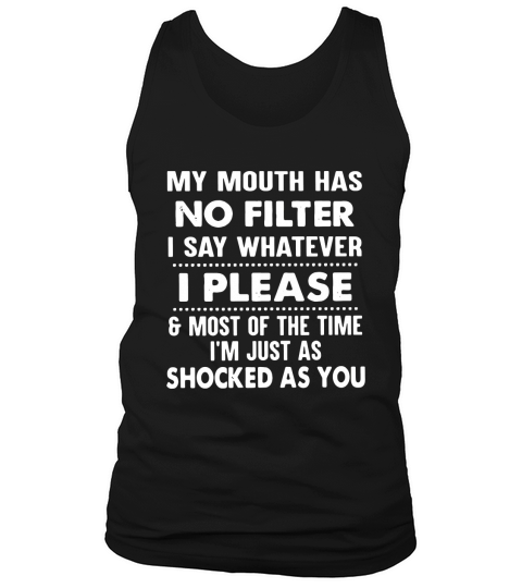 no filter i please Tank Top Unisex
